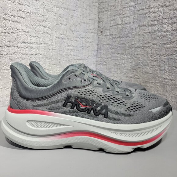 Hoka One One Bondi 9 Men's Size 7.5D Satellite Grey Running Shoes 1162011 SRYT - Picture 1 of 11